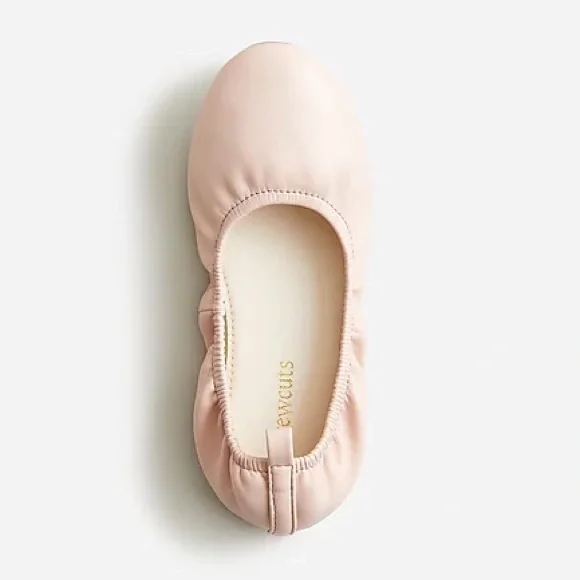 NWT J. Crew Girls Pink Ballet Flats - Picture 2 of 3